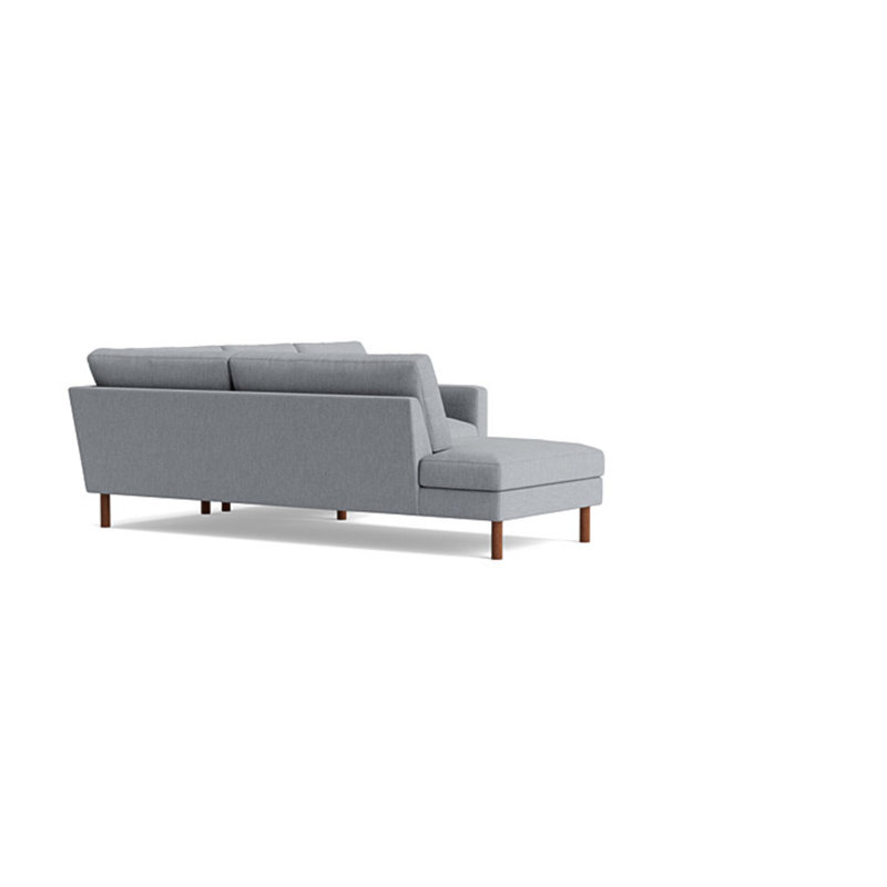 Laguna Sectional, Performance Weave - Zinc, Left Hand Facing