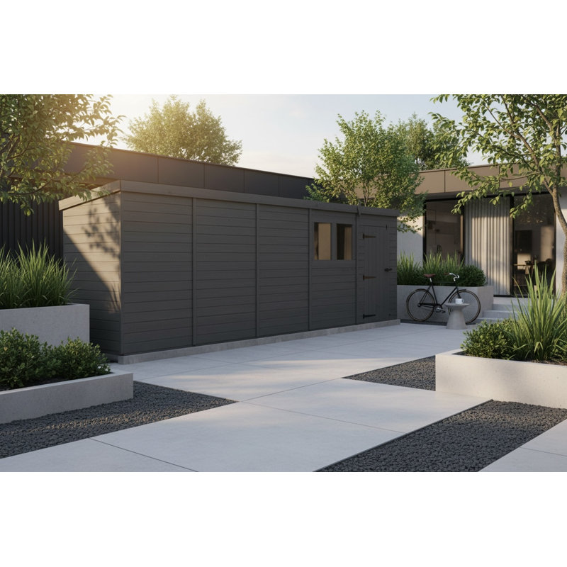 20x4 Pent Composite Shed