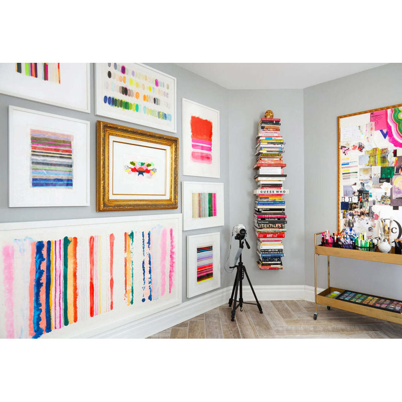 Be Vibrant By Kristi Kohut, White Wood, 48" H x 36" W