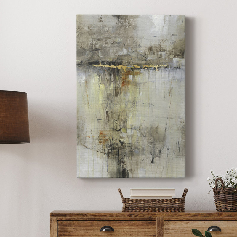 Cross Over II - peinture sur toile tendue, H 36 po x l 24 po x P 1 po
