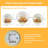 Set of 3 Crackle Glass Ball with LED Lights for Fall Table Decor with Timer