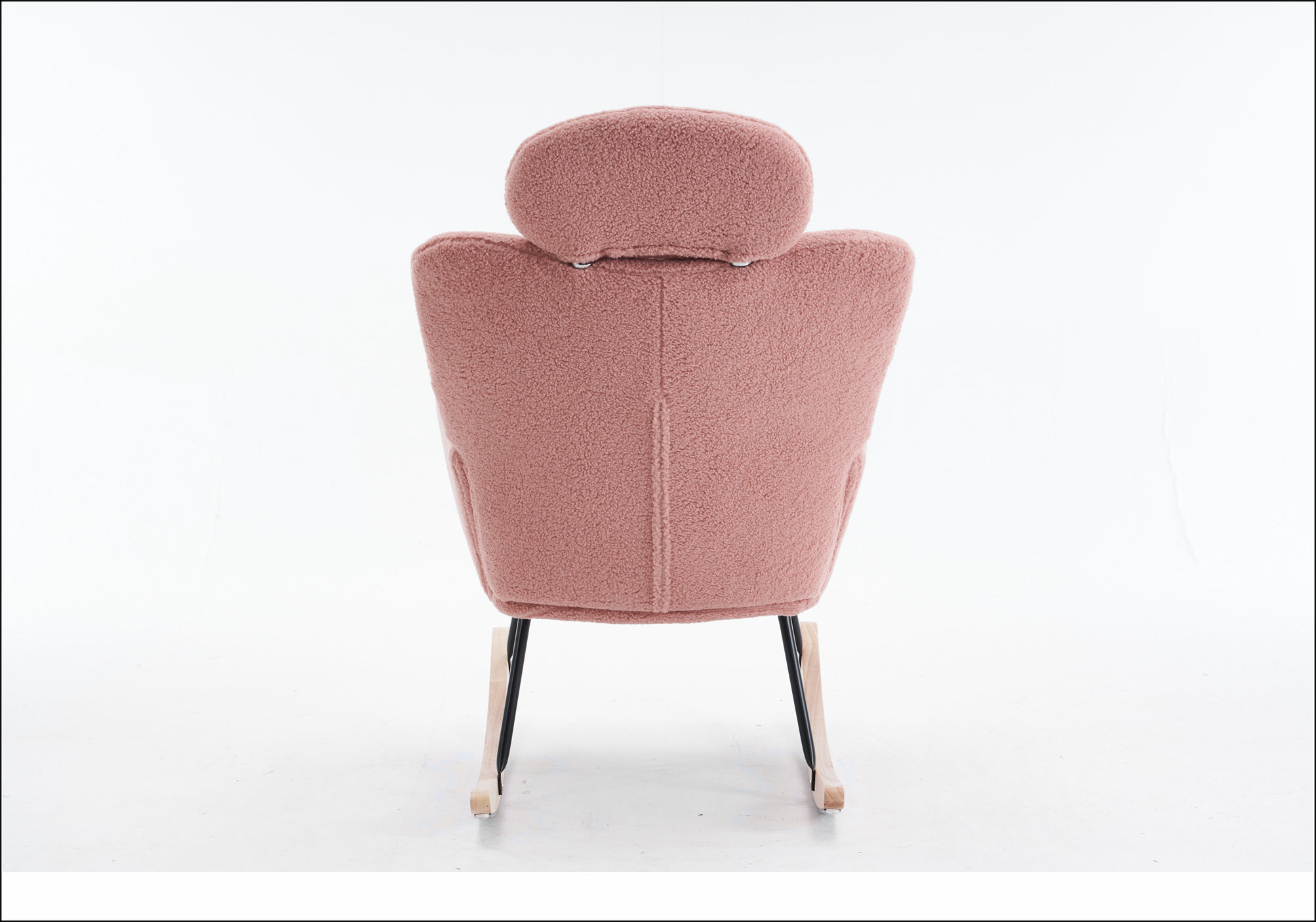 George Oliver Teddy Fabric Upholstered Nursery Rocking Chair with ...