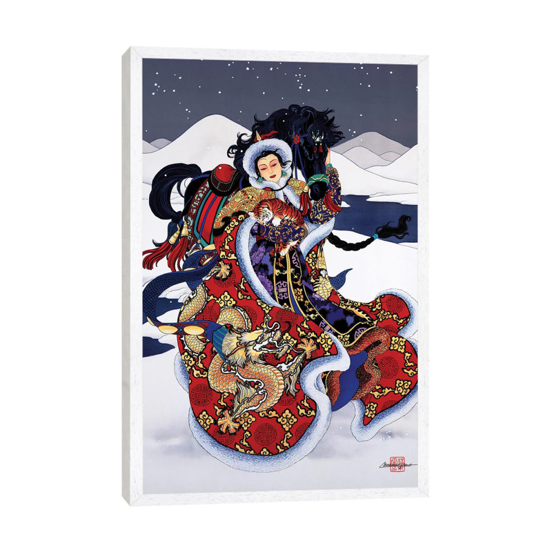 Timeless Devotion 1 Piece Painting on Canvas, 101.6 cm H x 66.04 cm W, White Framed