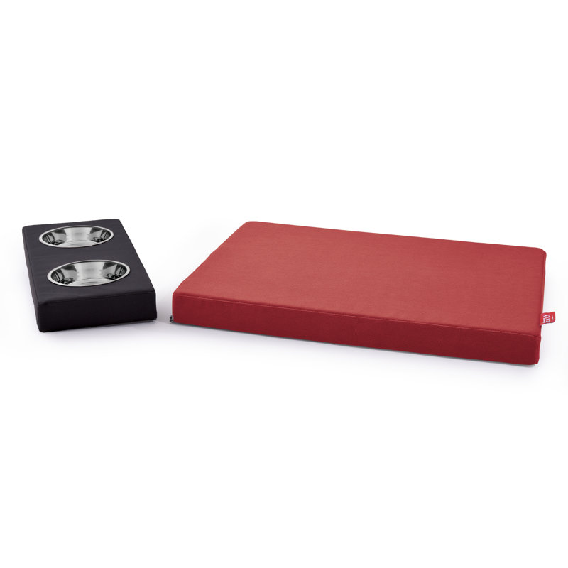 Orthopedic Microfibre Pet Bed, Red