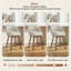 360° Rotating Hollow Back Bar Stool, Made Of Rubberwood With A Load-Bearing Capacity Of 160 KG-913825272