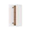 Armoire de cuisine murale 1 porte et 2 tablettes Furinno Shaker, prête à assembler, P 12 po x l 9 po x H 36 po, blanc