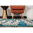 Solana Shag Turquoise/Gray/Ivory Area Rug-666826670