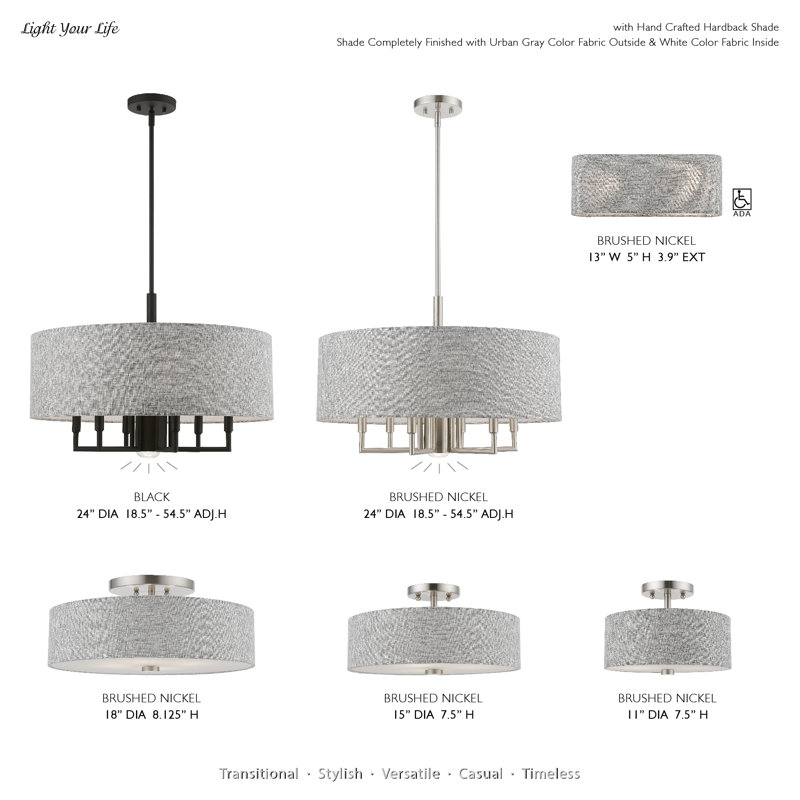 Audronis 2-Light 11" Semi Flush Mount