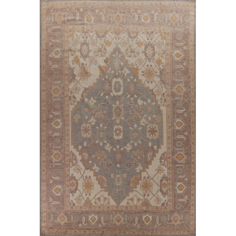 Vegetable Dye Oushak Oriental Large Rug 10x14