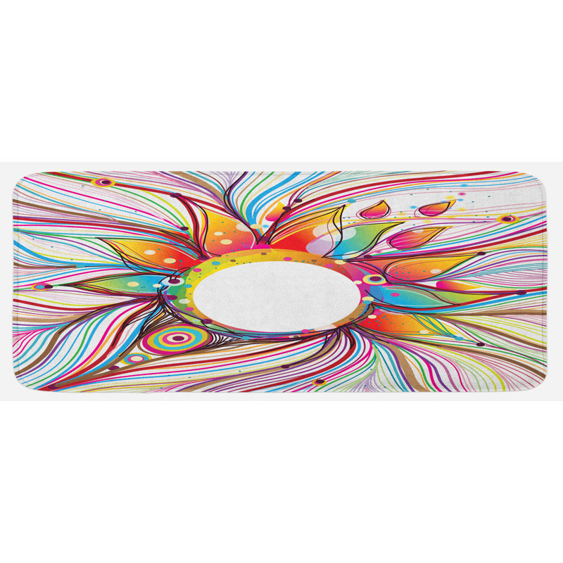 Tapis de cuisine abstrait