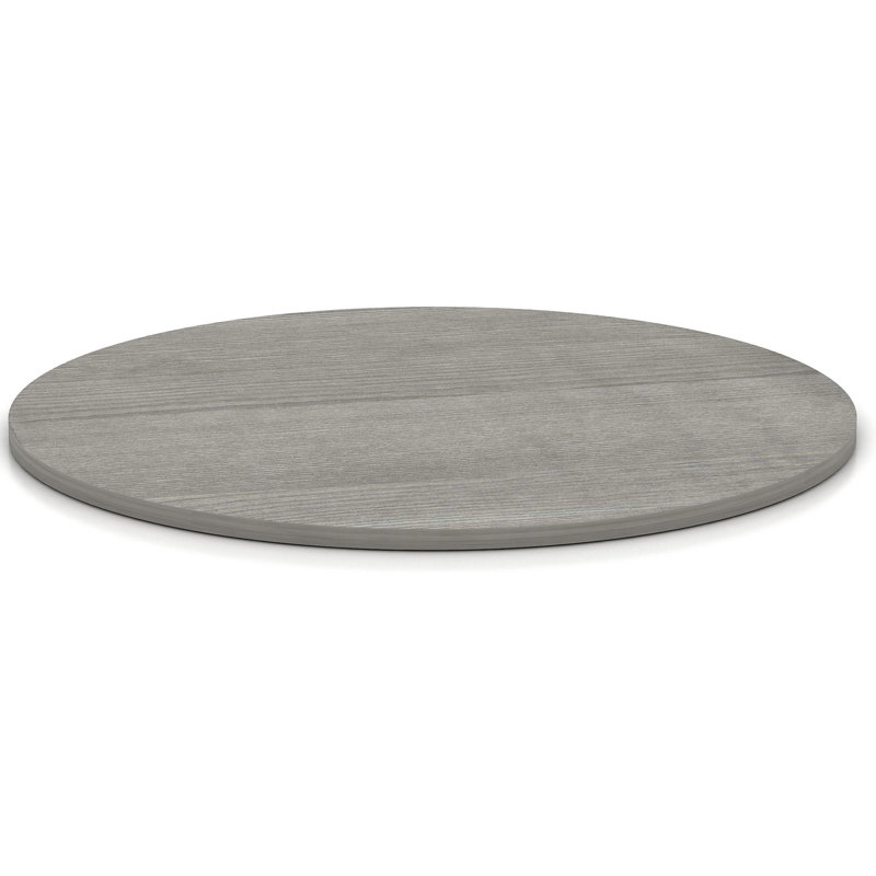 Plateau de table de conférence rond, H 1 po x l 42 po x P 42 po, Gris anthracite patiné