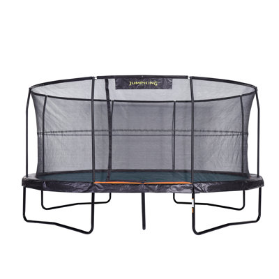 JumpKing 518cm Oval Backyard Trampoline with Safety Enclosure