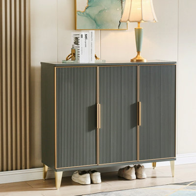 Black Aluminum Shoe Storage