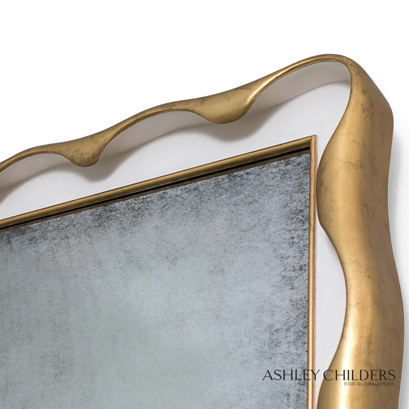 Venus Mirror, Cream/Gold