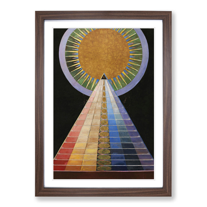 Altarpiece No.1 by Hilma Af Klint - Picture Frame Painting, 65cm H x 48cm W x 2cm D, Walnut