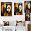 Abstrait double portrait Yin Yang - Masque africain, art mural salon-1297290738-1297290734