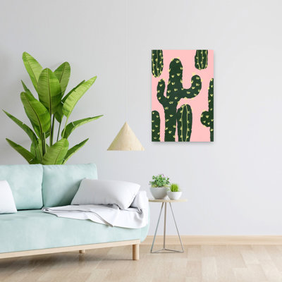 Cactuses by Treechild - Wrapped Canvas Print