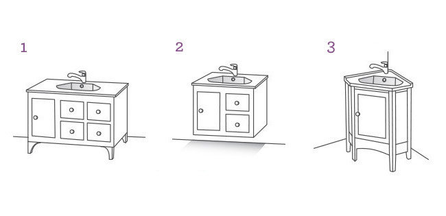 mounting type bathroom vanity