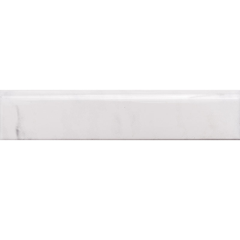 Providence White 2" x 10" Ceramic Bullnose Tile Trim