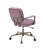 Siecross Pink Top Grain Leather Office Chair-747998407