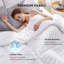 Insertion de couette matelassée surdimensionnée pour lit très grand - Blanc, duvet synthétique, toutes saisons-122443355-122443353