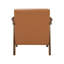 Chaise d'appoint rembourrée en similicuir 1 pièce