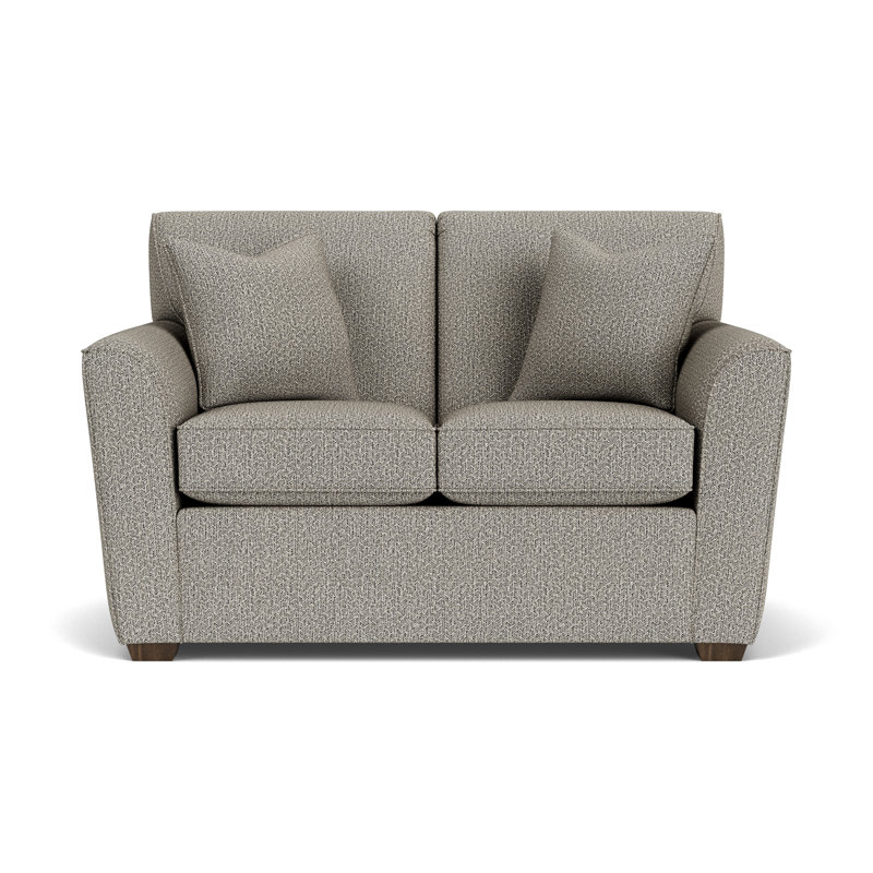 Upholstered 58'' Loveseat, Dark Gray Polypropylene/Olefin