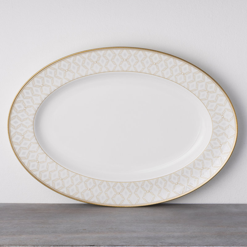 Noritake Noble Pearl Oval Platter, 16"