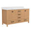 Meuble-lavabo en bois massif avec lavabo double et conception autoportante-809245328-809245329