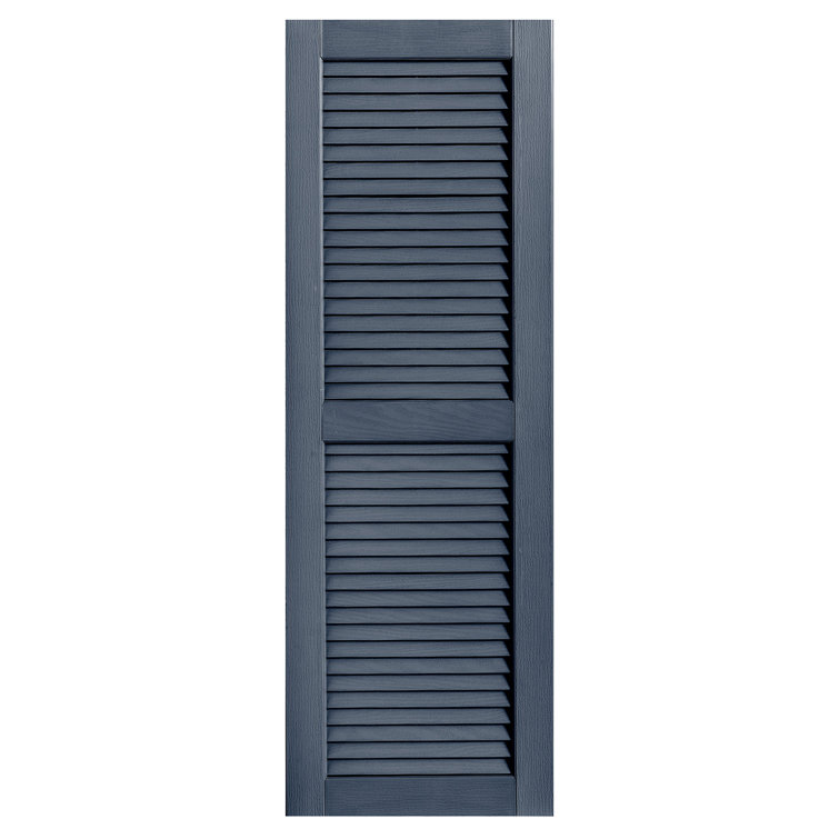Straight Top Open Louvre Shutters Pair