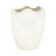 12" Abstract Textured Terracotta Vase, Ivory-1640247994