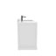 Ensemble de meuble-lavabo 48 po avec comptoir en quartz Ayna Decors Maya | Lavabo en céramique | 2 portes à fermeture douce | 7 tiroirs pleine extension à fermeture en douceur-101808842-101808844