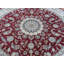 Tapis décoratif noué à la main rouge de conception unique 9 pi