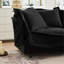 Ensemble de 2 fauteuils confortables avec coussins moelleux pour différentes pièces, tissu chenille