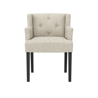 Shay Winged Dining Chair With Arms