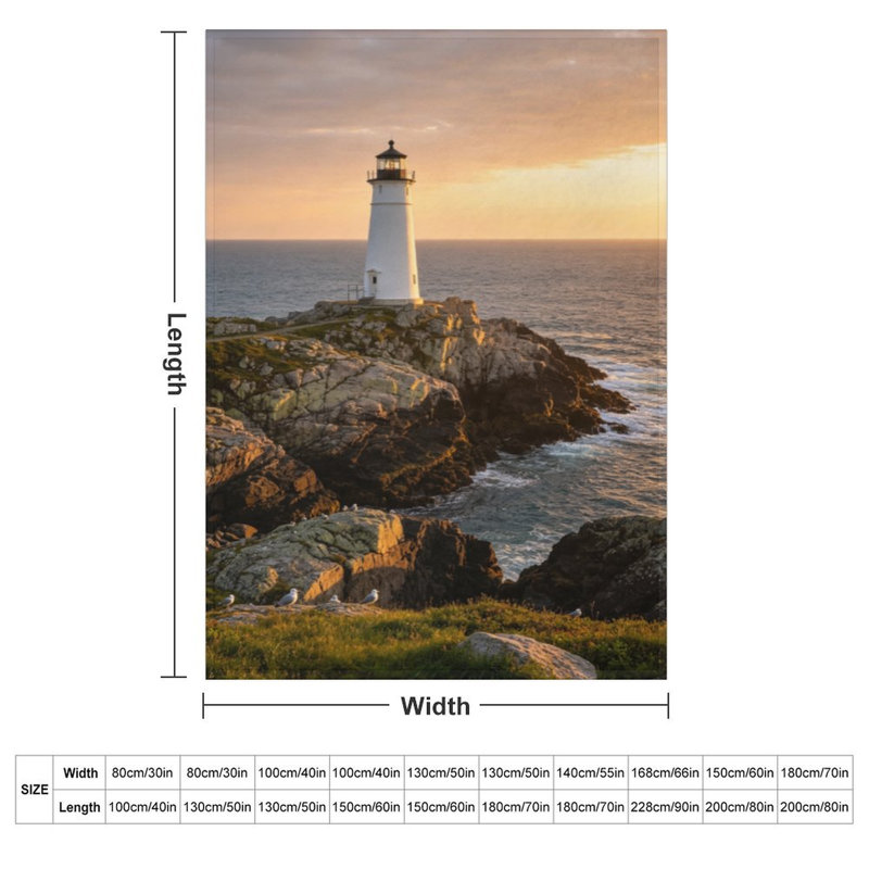 Jeté en flanelle Sunset Langle, 60 x 80 po