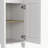 59.3H" Linen Single Door Cabinet, Two Interior Shelves, Two Open Shelves-106770189