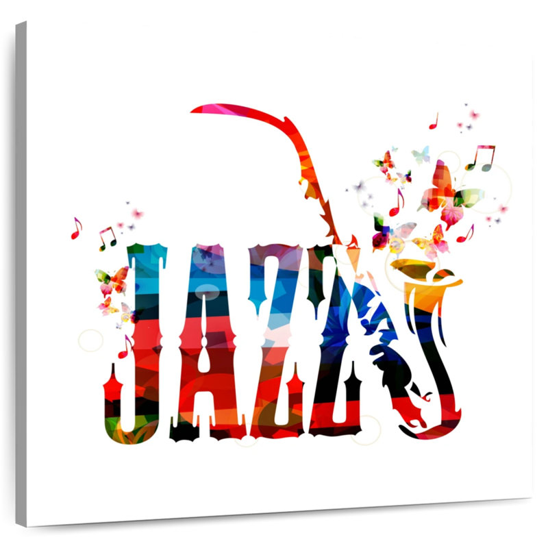 Jazz Typography, 36" H x 36" W