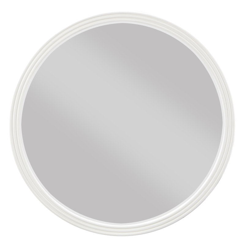 Carena Gray Round Mirror