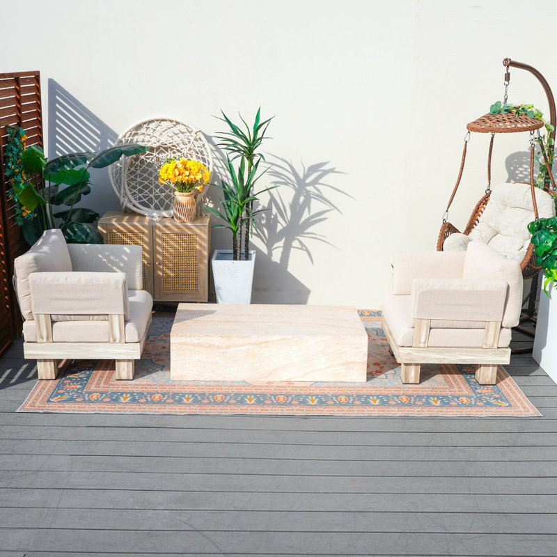 Marielle Shenia Outdoor Two Person Seating Group