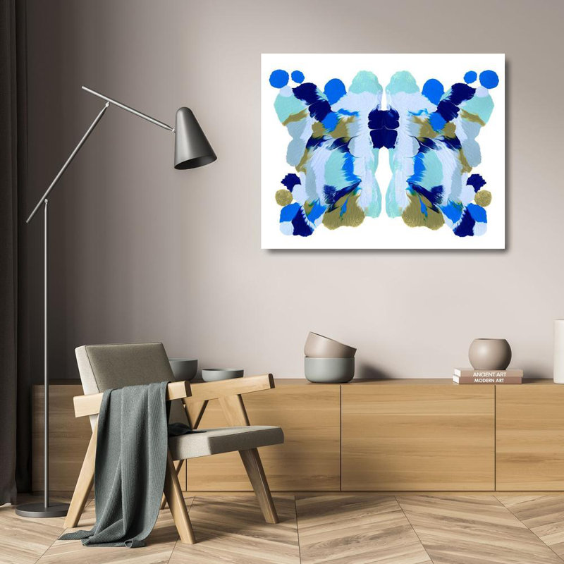 "Orren Ellis Caroline", art sur toile tendue avec Emma, Rorschach Mariposa I, H 20 po x l 24 po