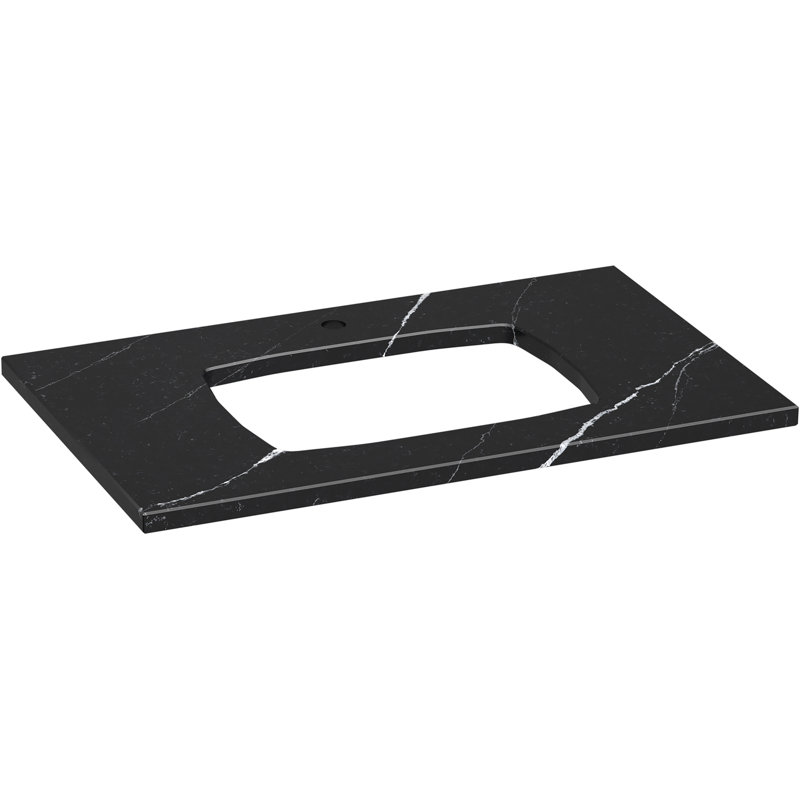 Comptoir de meuble-lavabo 37 po Silestone Quartz, Marquina éternelle