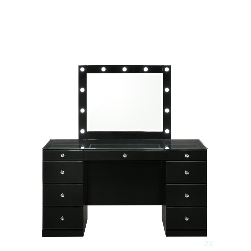 Ensemble de meuble-lavabo 3 pièces 3 pièces, Noir