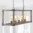 Thecle 5 - Light Brown Kitchen Island Pendant