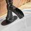 Robinet pour salle de bain à poignée simple avec drain-91161075