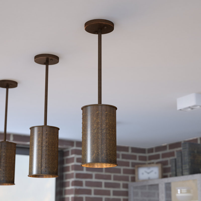 Luminaire suspendu cylindrique simple à 1 lumière Luyster