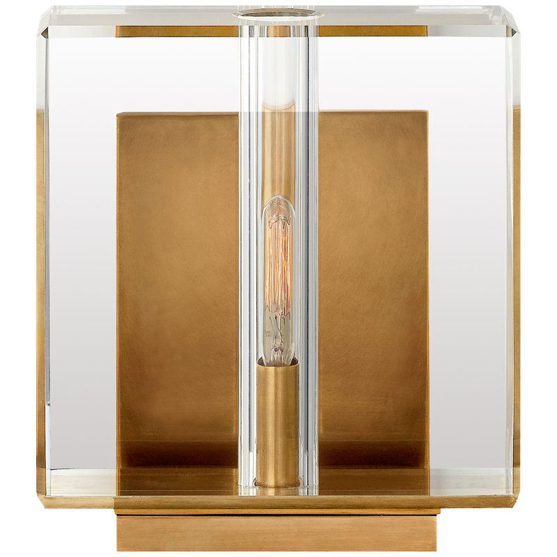 Ambar 1 - Light Armed Sconce, Antique Brass