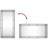 Laterrious Iron Rectangle Wall Mirror-1622376114