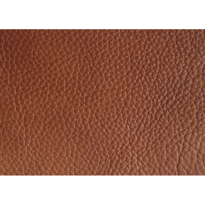 Zara Small Lounge Chair, Brown Faux Leather