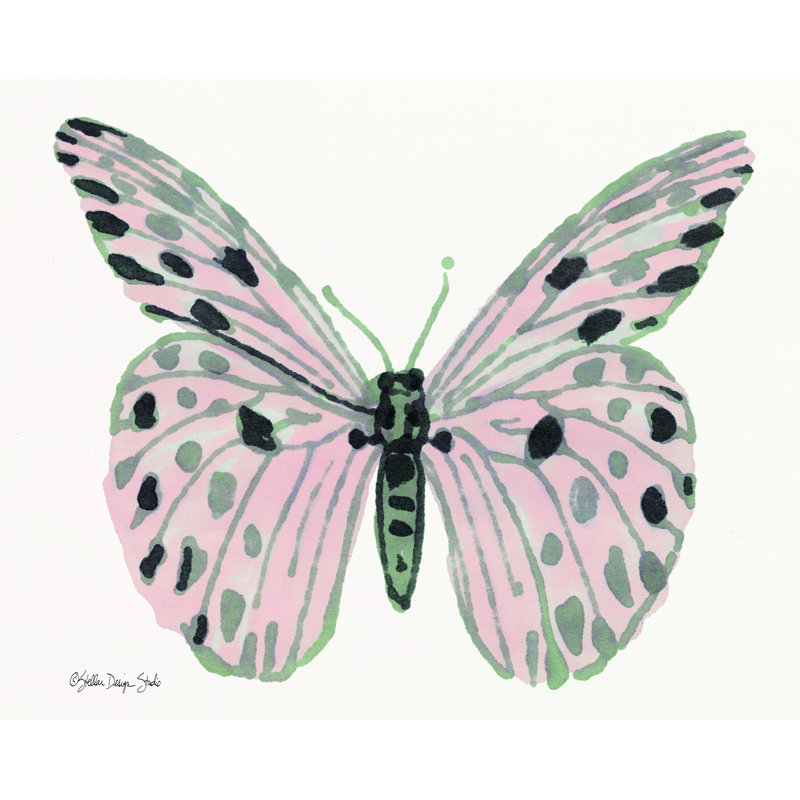 Papillon 6 - impression sur toile tendue, H 12 po x l 16 po